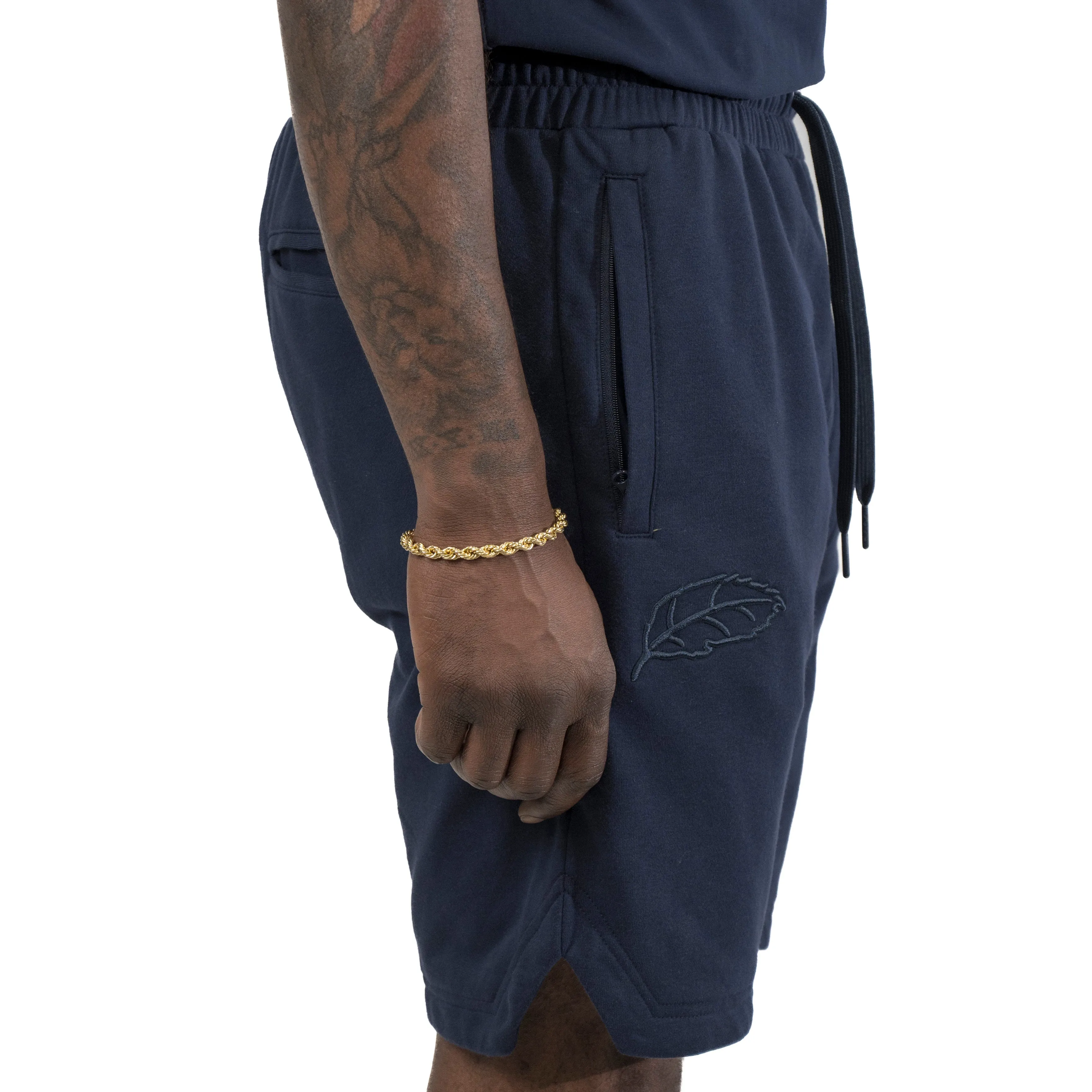 Essential Navy Classic Leaf Shorts