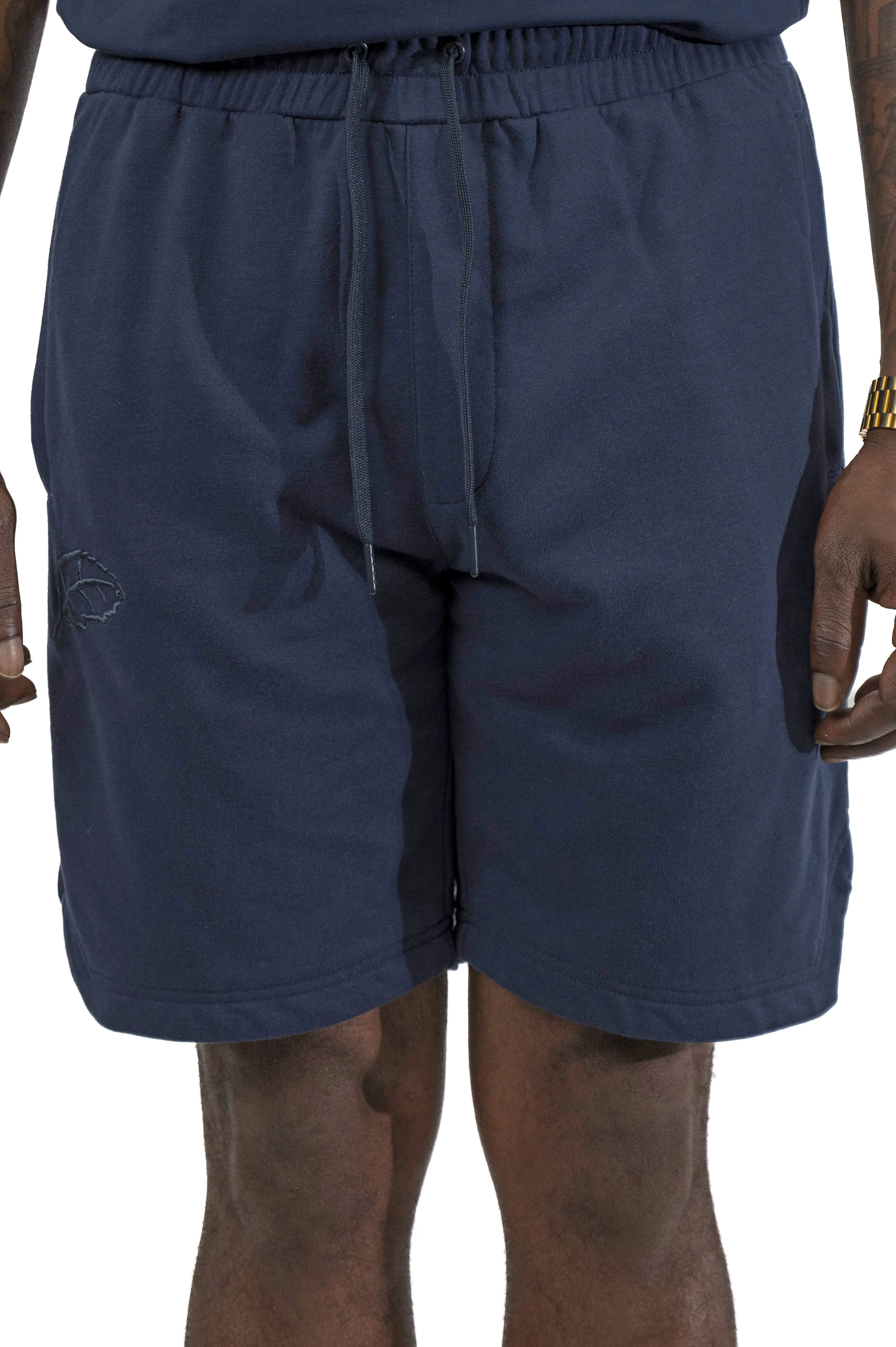 Essential Navy Classic Leaf Shorts