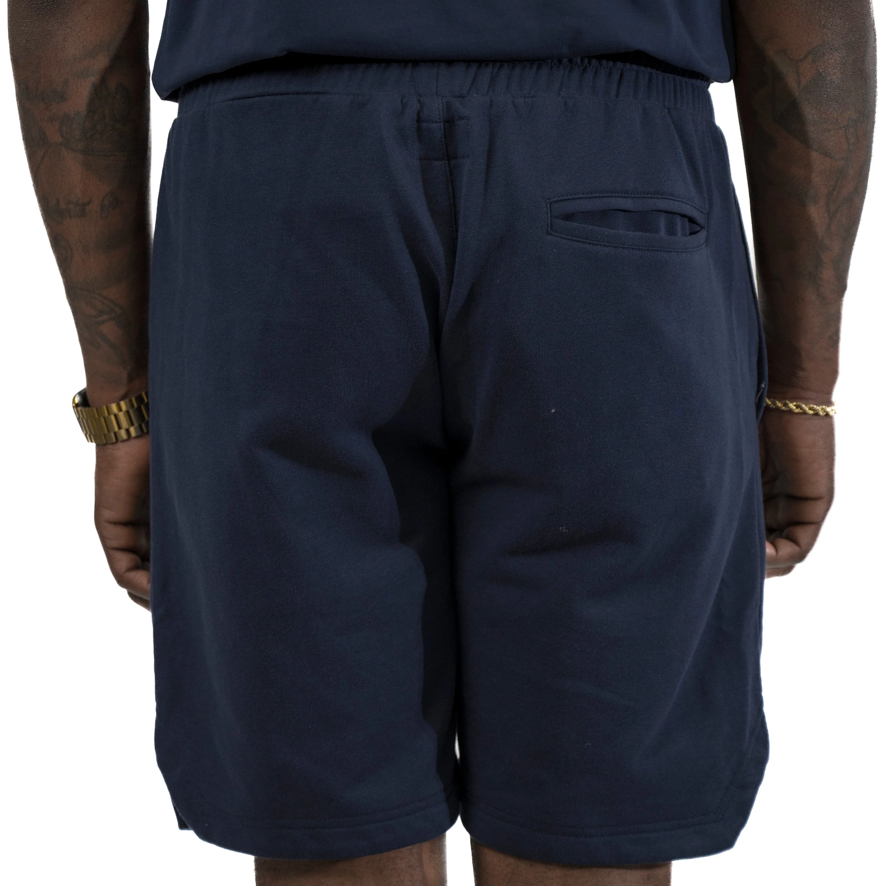 Essential Navy Classic Leaf Shorts
