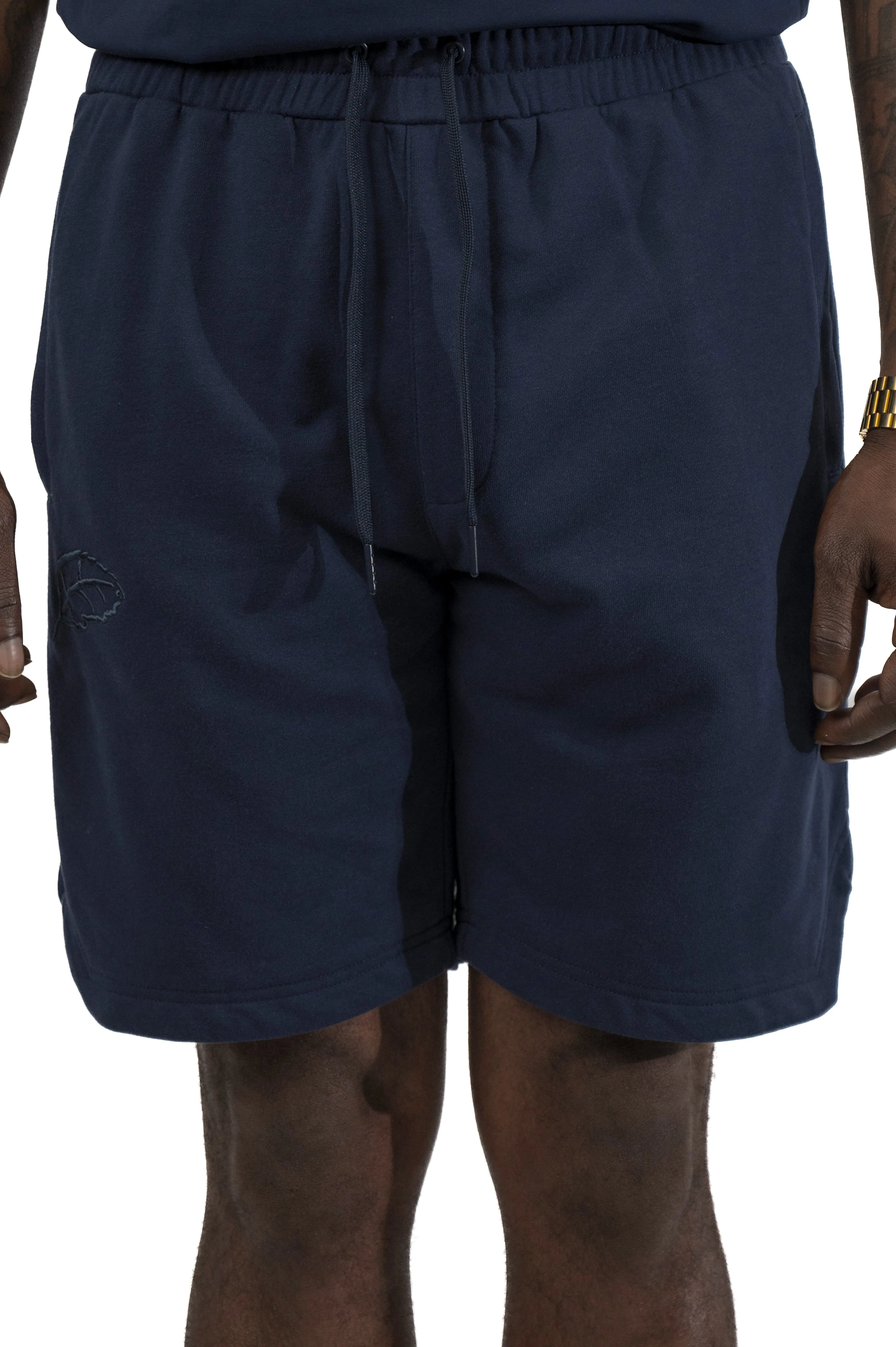 Essential Navy Classic Leaf Shorts