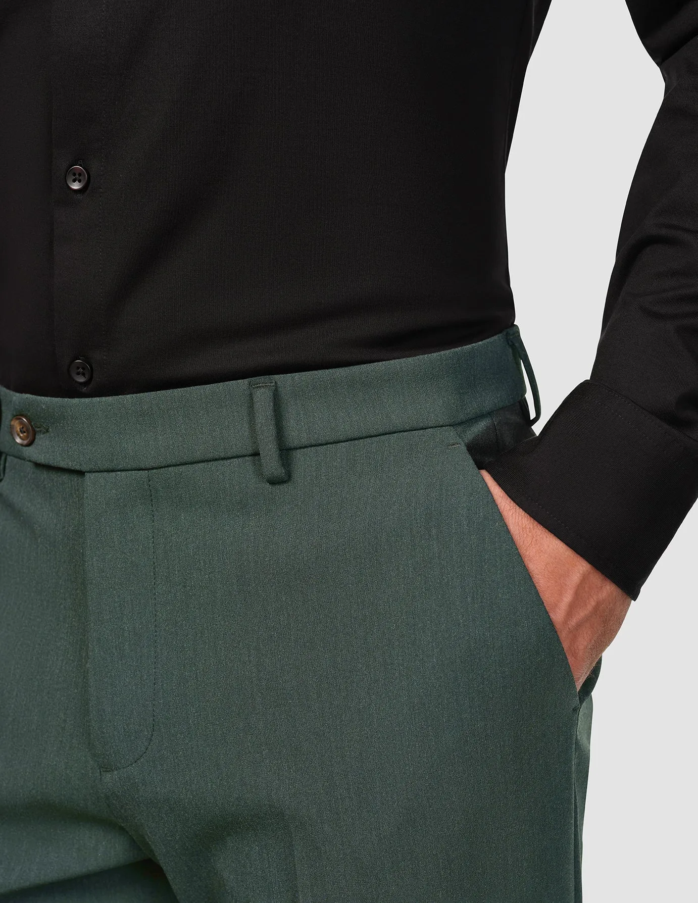 Essential Suit Pants Relaxed Fit Pine Green