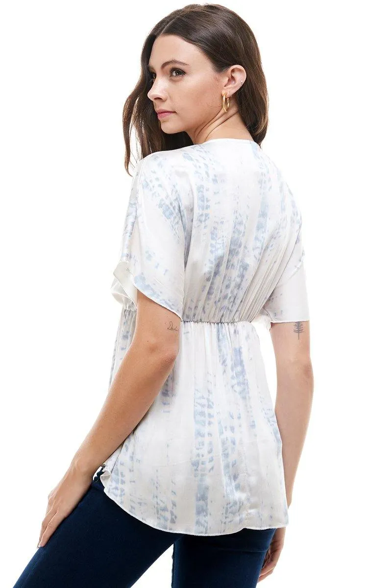 Flowy V-Neck Top with Relaxed Fit