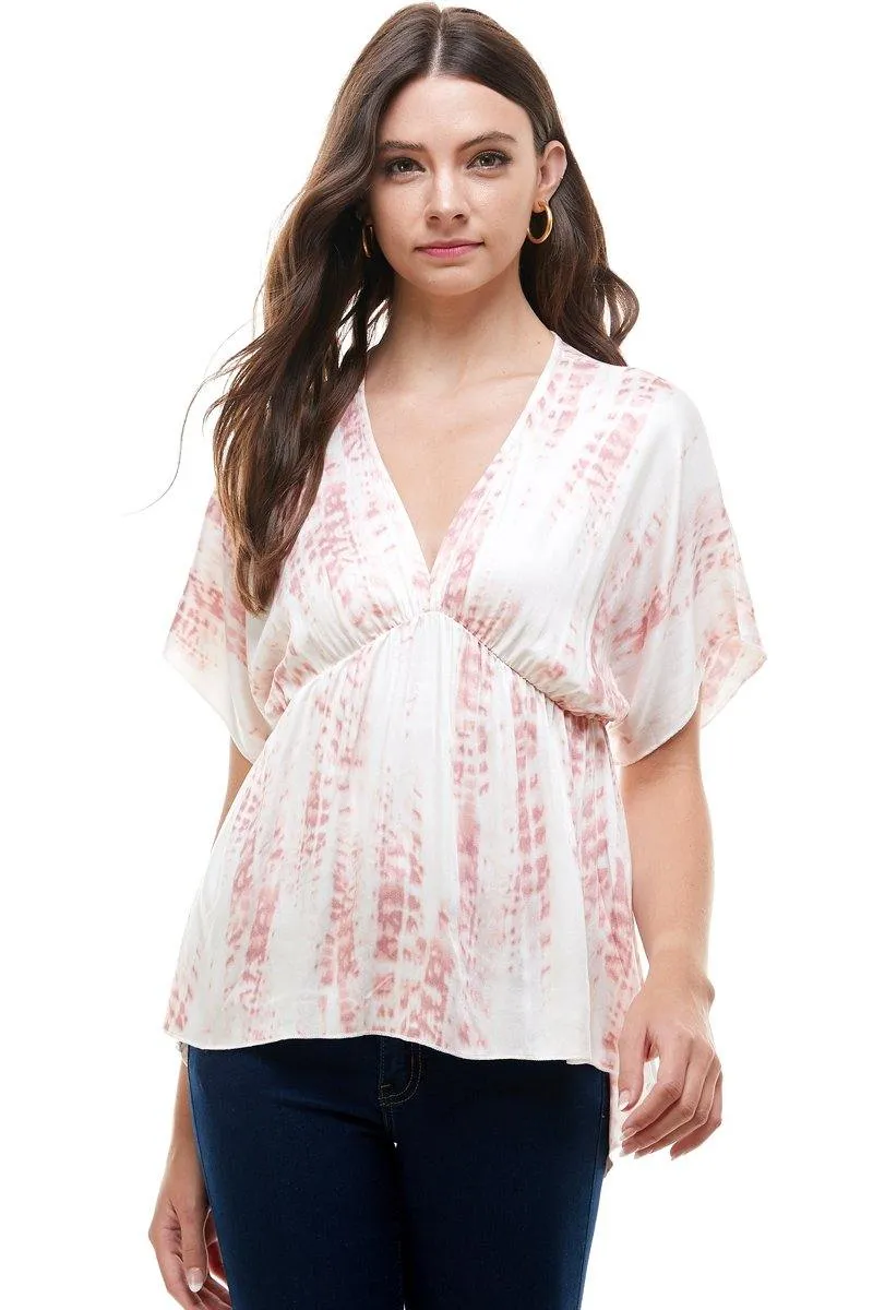 Flowy V-Neck Top with Relaxed Fit