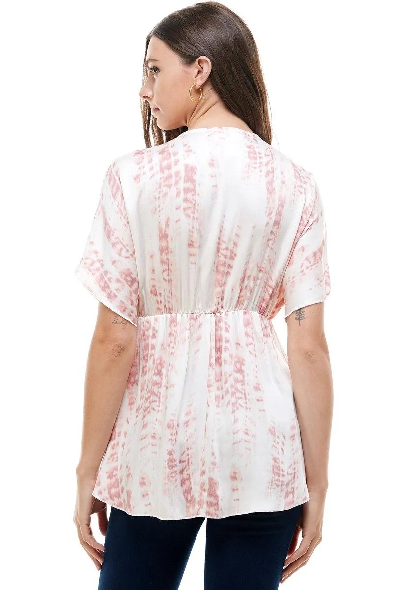 Flowy V-Neck Top with Relaxed Fit