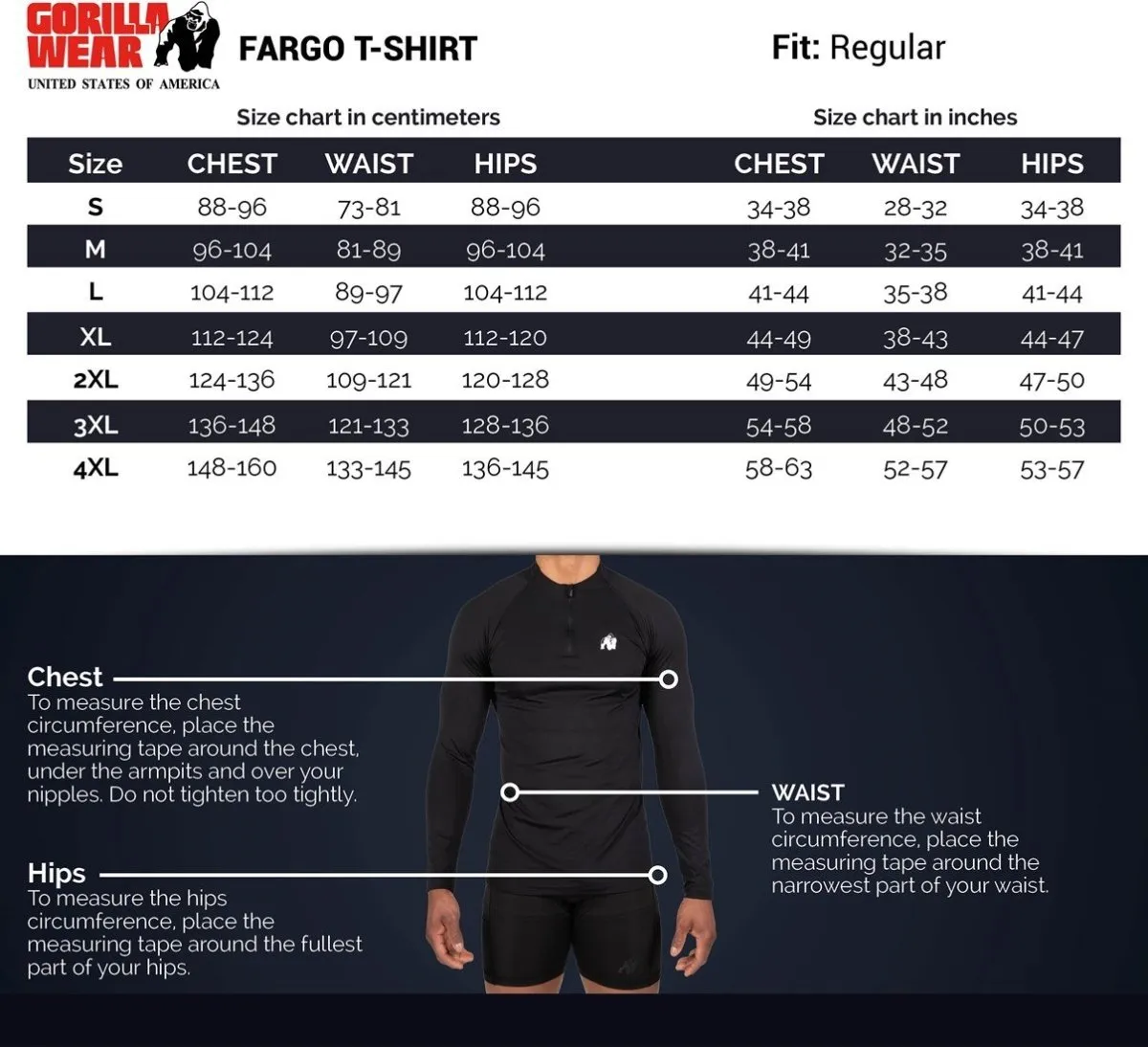 Gorilla Wear Fargo T-Shirt - Black