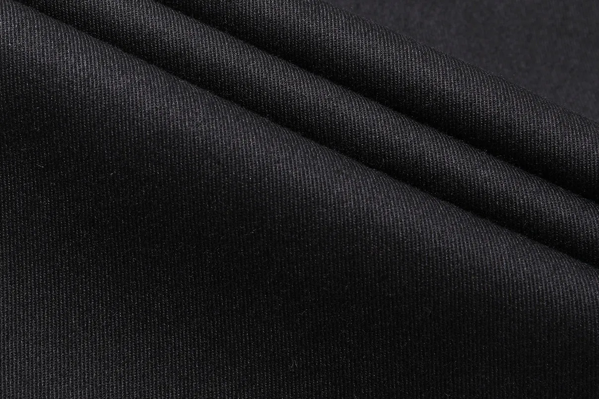 Incense Harbour Cotton Twill Tuck Pants - Black