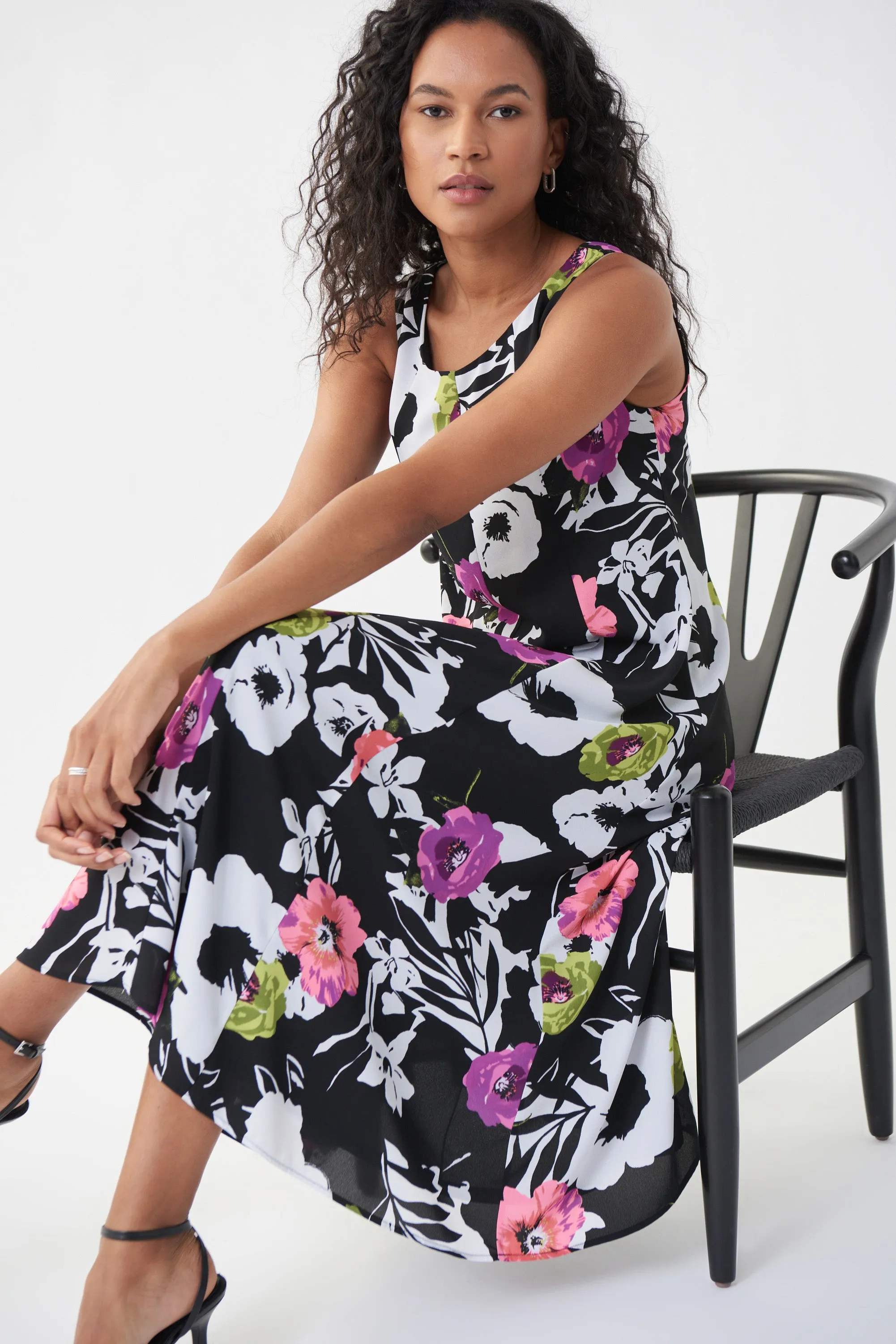 Joseph Ribkoff - Floral Maxi Dress - Style 222258 - 50% OFF