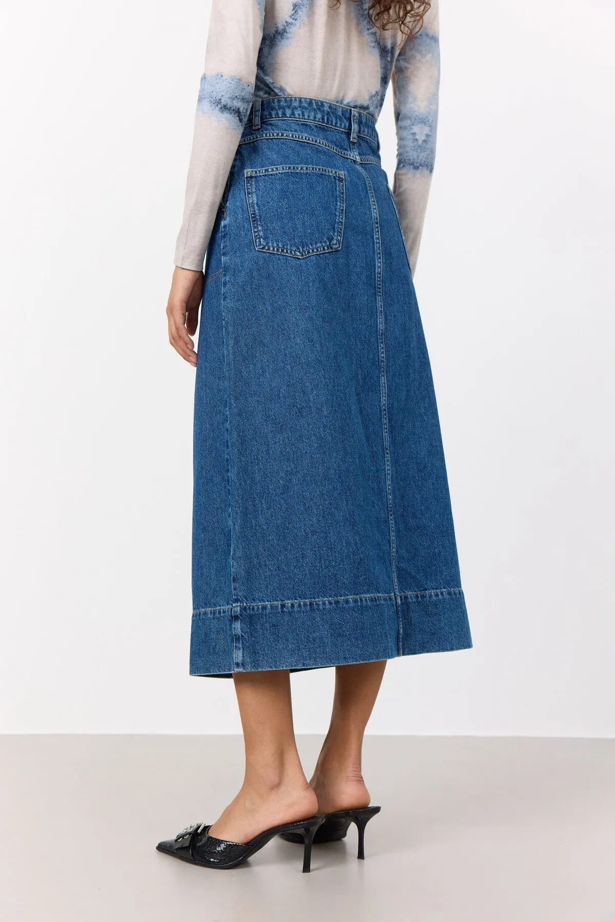 LR-FRILLA 8 Skirt Denim