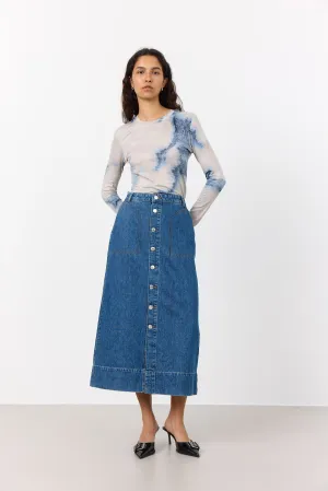 LR-FRILLA 8 Skirt Denim