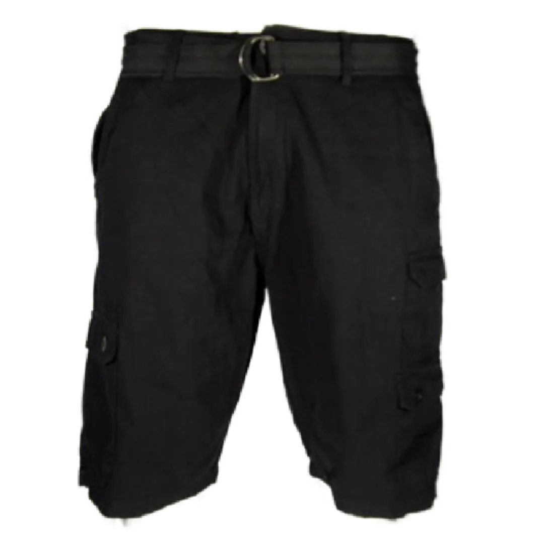 Men's Belted Cargo Shorts Casual Utility Cargo Pocket Lightweight Stretch Shorts
