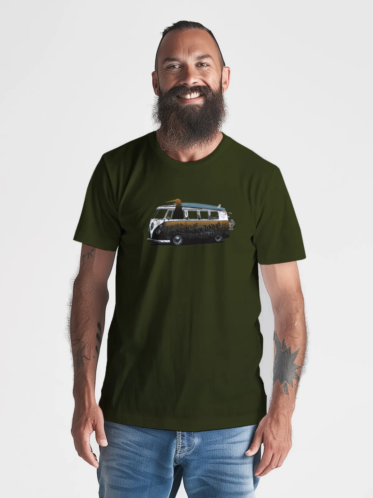 Mens New Zealand T Shirt - Kiwi Roadtrip