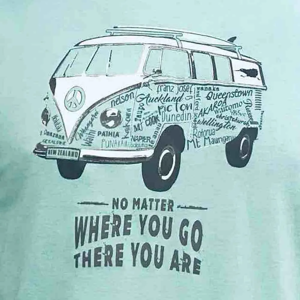 Mens New Zealand T Shirt - Kombi Van