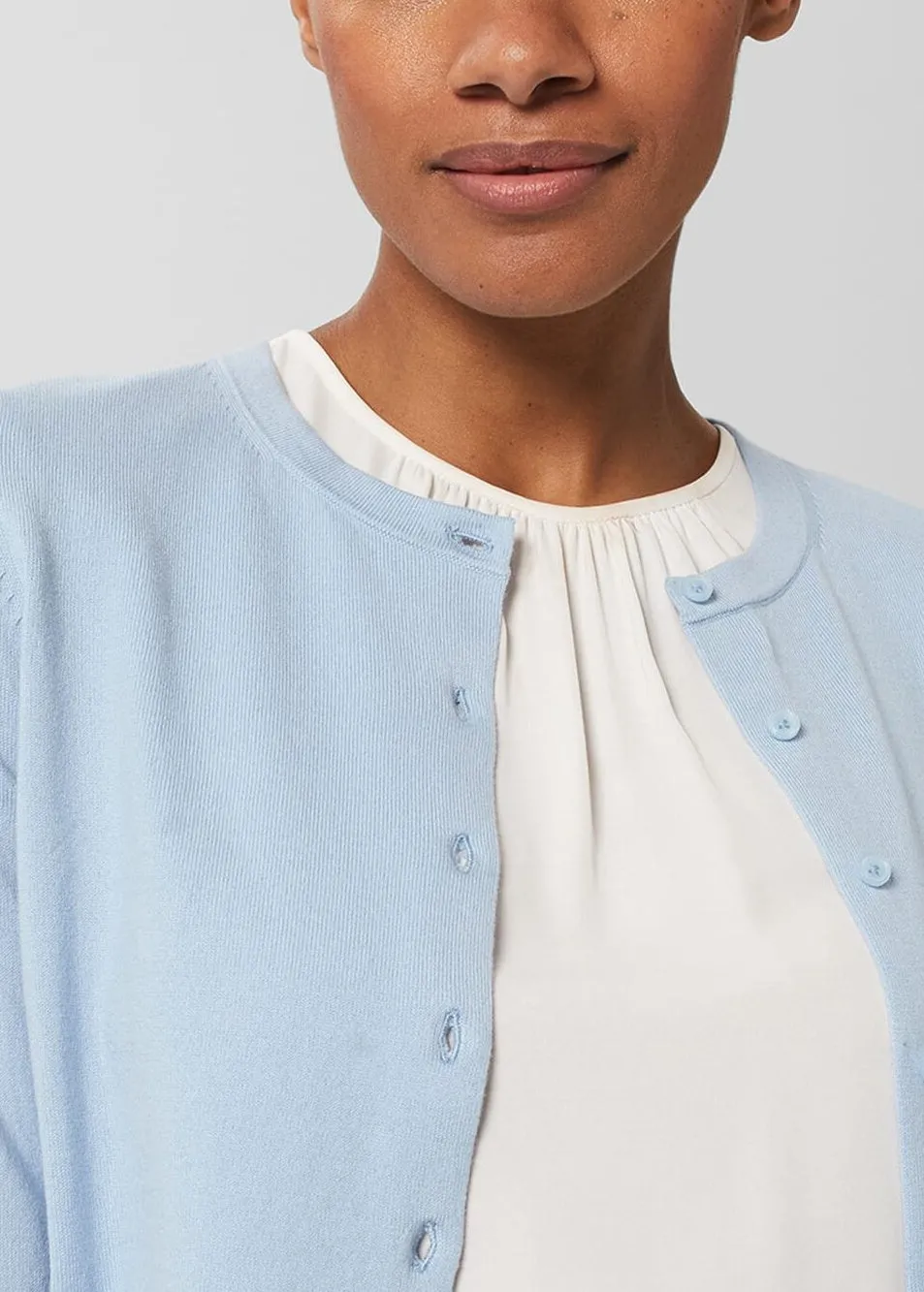 Michelle Cardigan 0123/9795/1144l00 Dusky-Blue