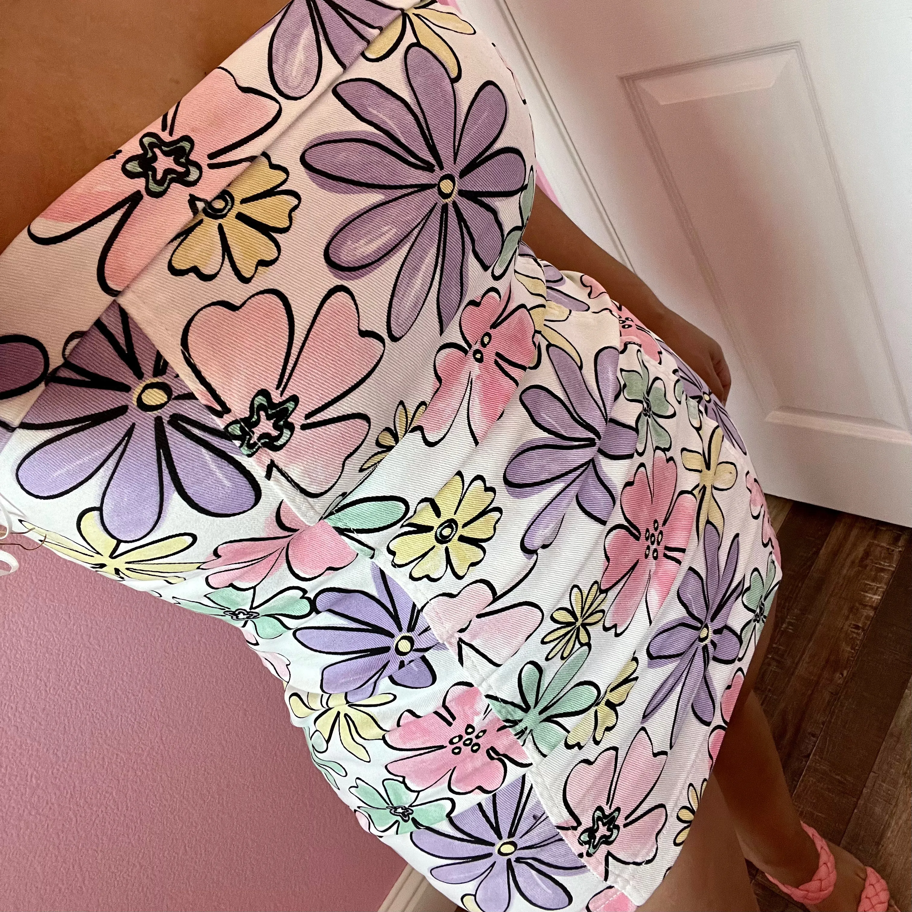 Molly Floral Jean Tube Dress