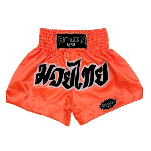 MT02O Muay Thai Shorts ORANGE CLASSIC