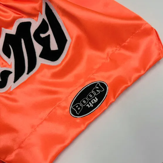 MT02O Muay Thai Shorts ORANGE CLASSIC