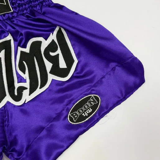MT02PL Muay Thai Shorts PURPLE CLASSIC