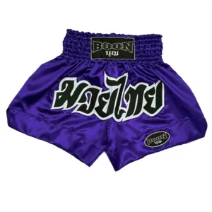 MT02PL Muay Thai Shorts PURPLE CLASSIC
