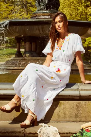 Natalie Midi Dress - White (Final Sale)