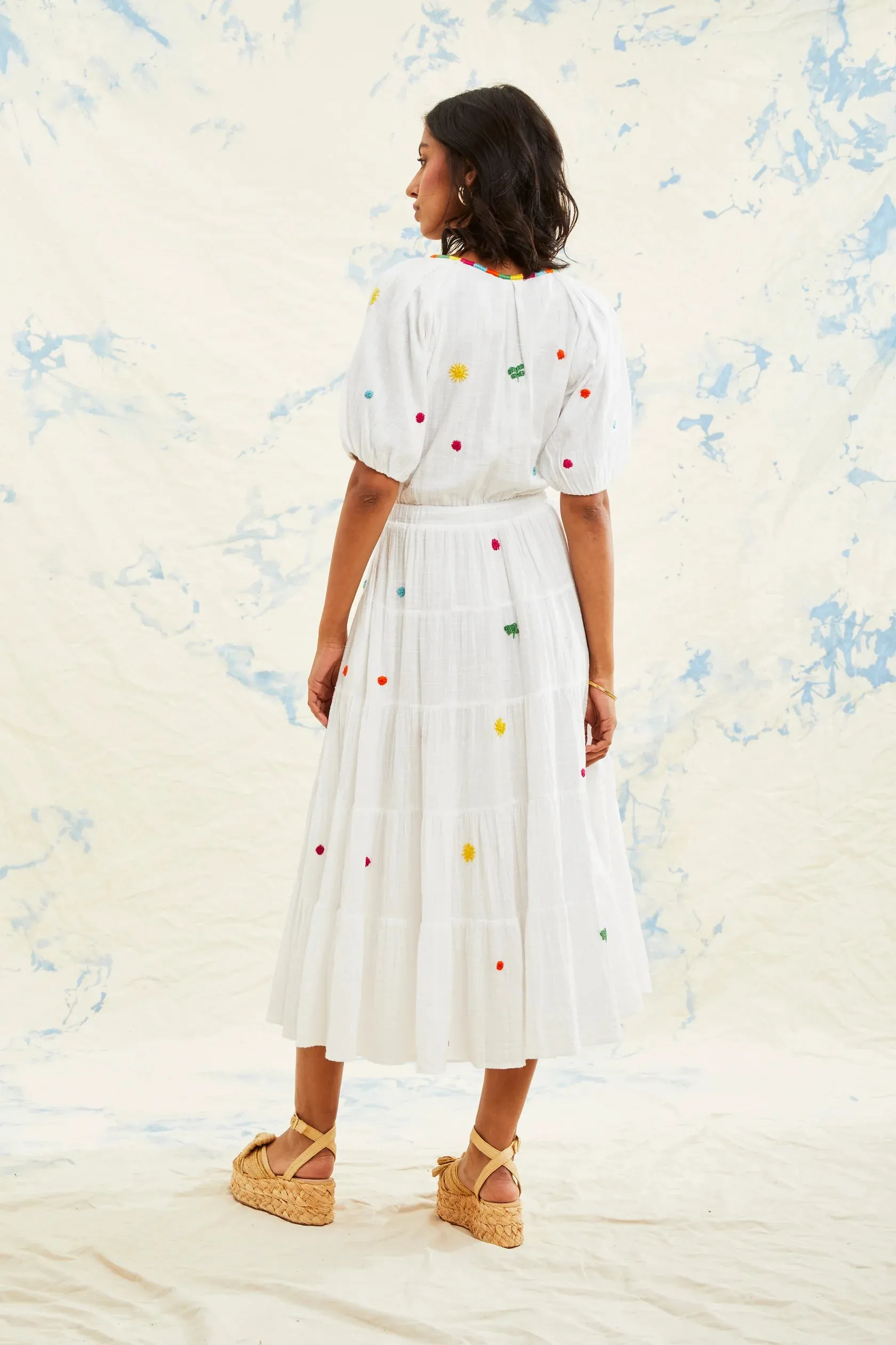 Natalie Midi Dress - White (Final Sale)