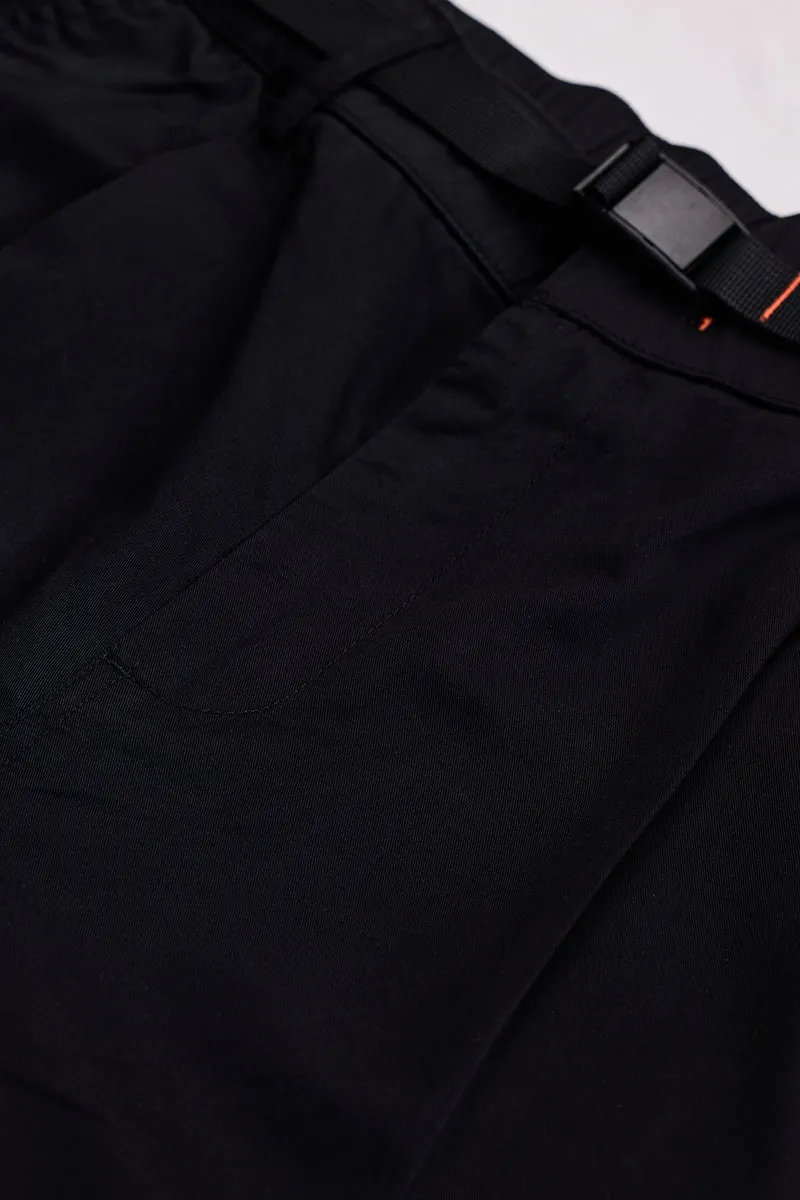 Navy Mid Rise Relaxed Fit Cargo Pants