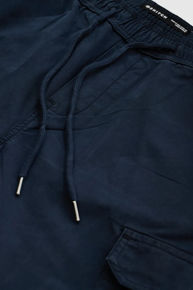 Navy Relaxed Fit Cargo Pants