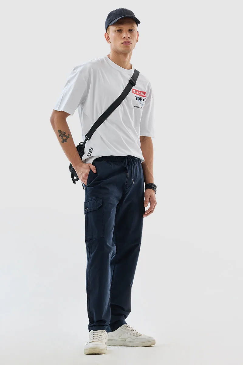 Navy Relaxed Fit Cargo Pants