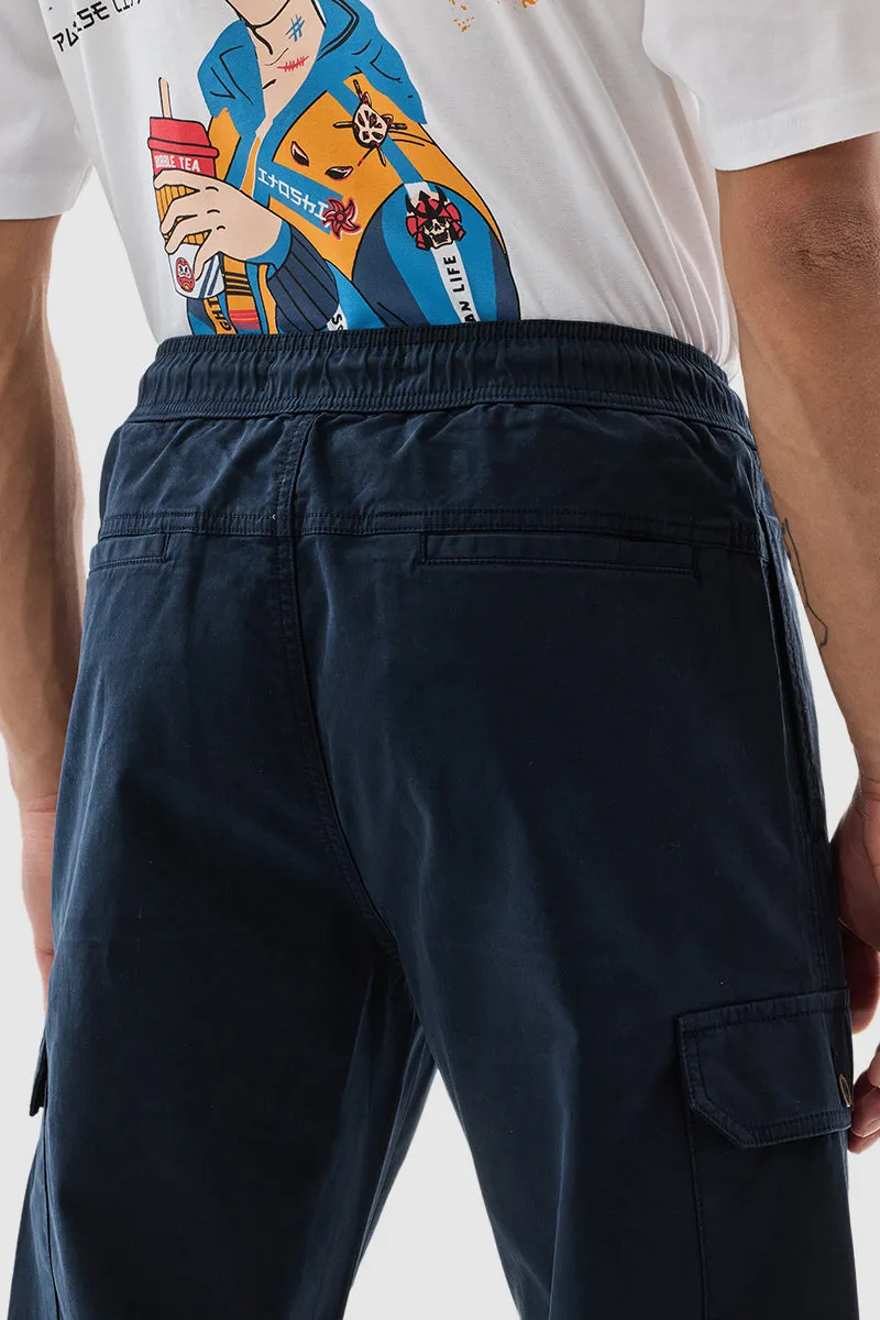 Navy Relaxed Fit Cargo Pants
