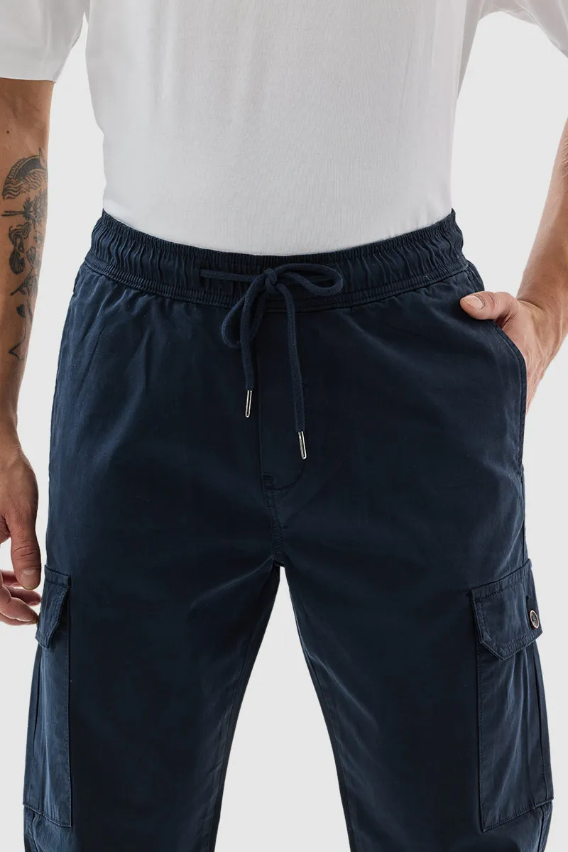Navy Relaxed Fit Cargo Pants