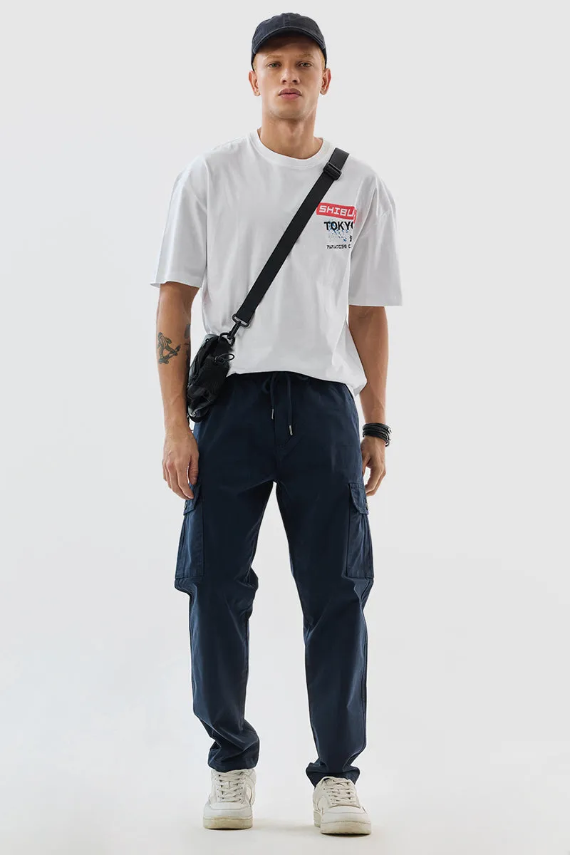 Navy Relaxed Fit Cargo Pants