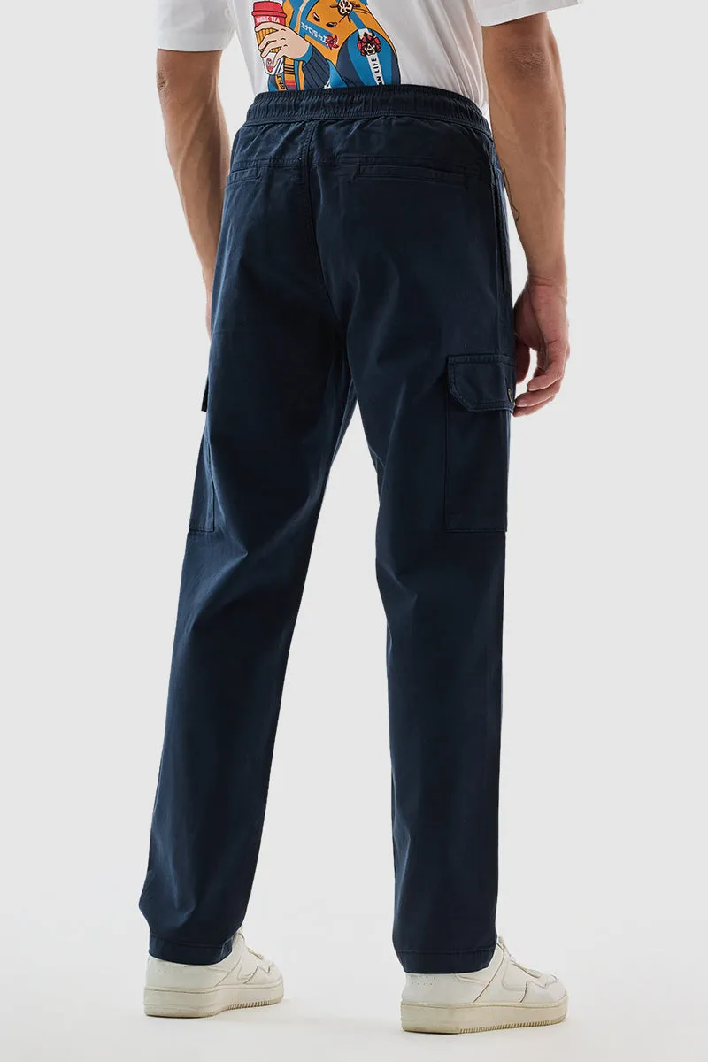 Navy Relaxed Fit Cargo Pants