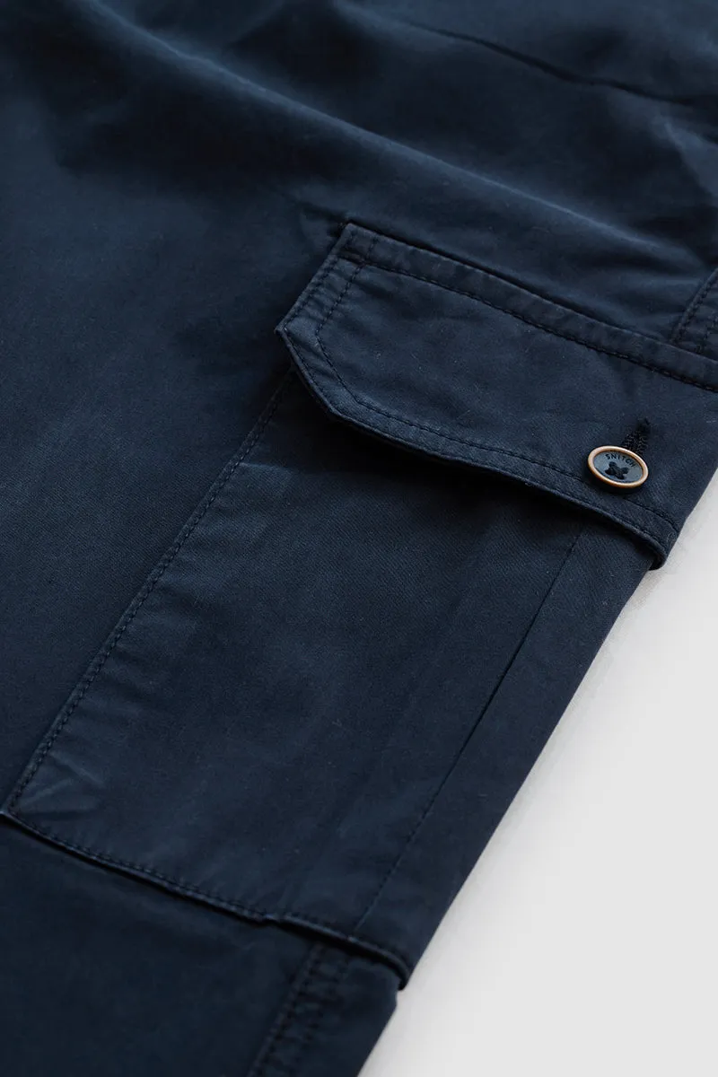 Navy Relaxed Fit Cargo Pants