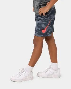 Nike Kids' Camo All Over Print Shorts Smoke Grey