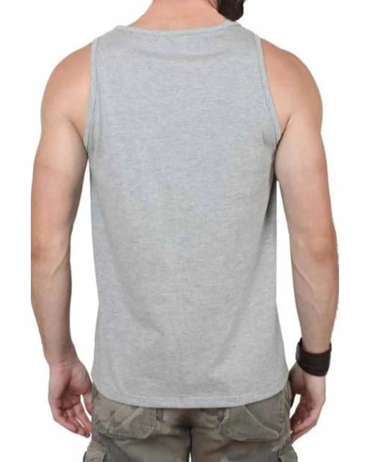 (Pack of 2) Men Printed Vest / Grey