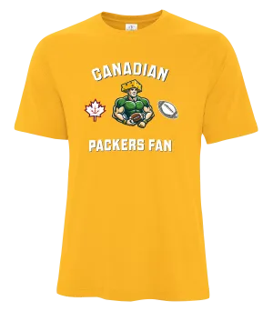 Packers Fan Adult Cotton T-Shirt with Printed Logo
