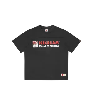 PIANO MESH FOOTBALL JERSEY - BLACK