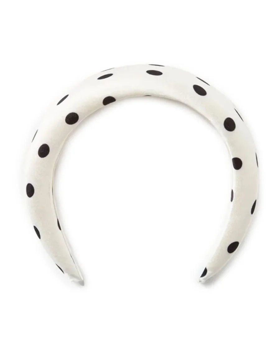 Polka Dot Headband - Cream