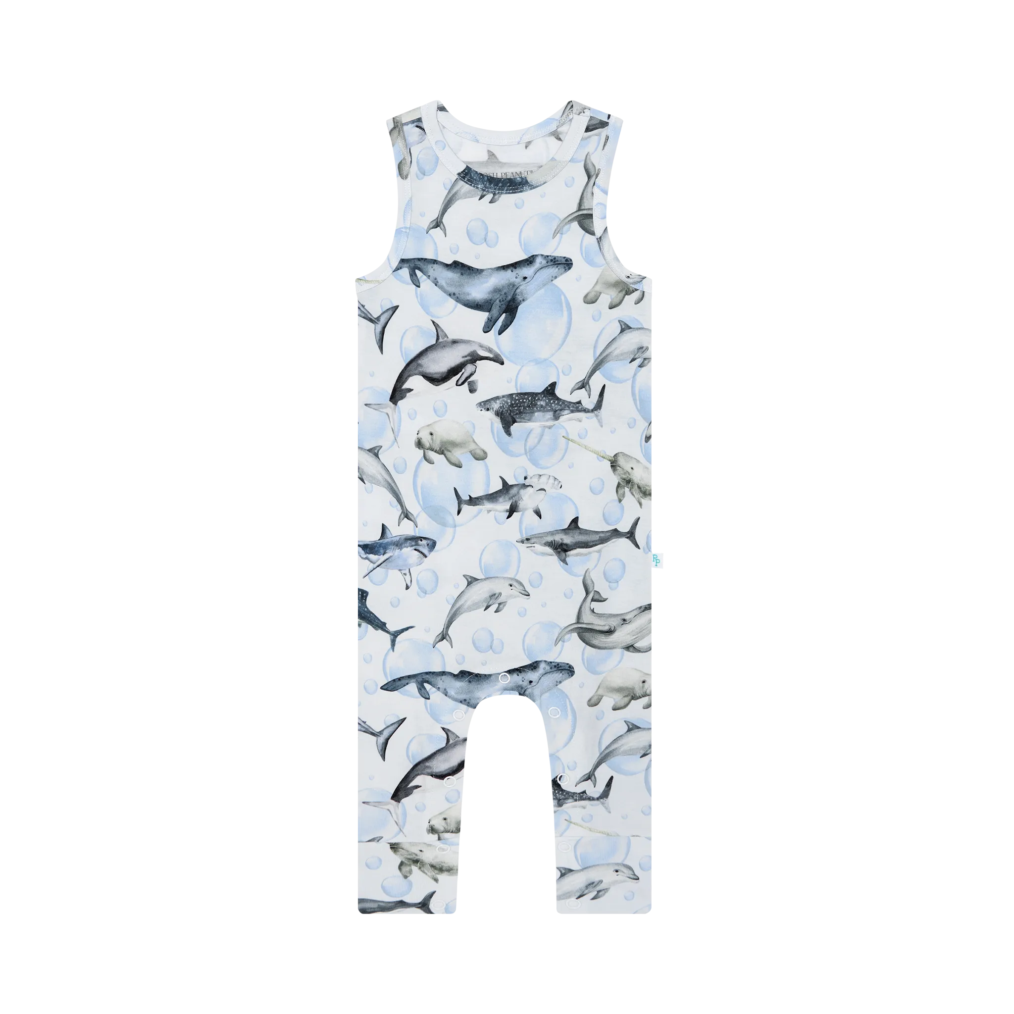 POSH PEANUT Sharkly - Racerback Romper