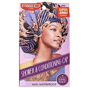 Red by Kiss Stylish Shower and Conditioning Cap Super Jumbo HQ