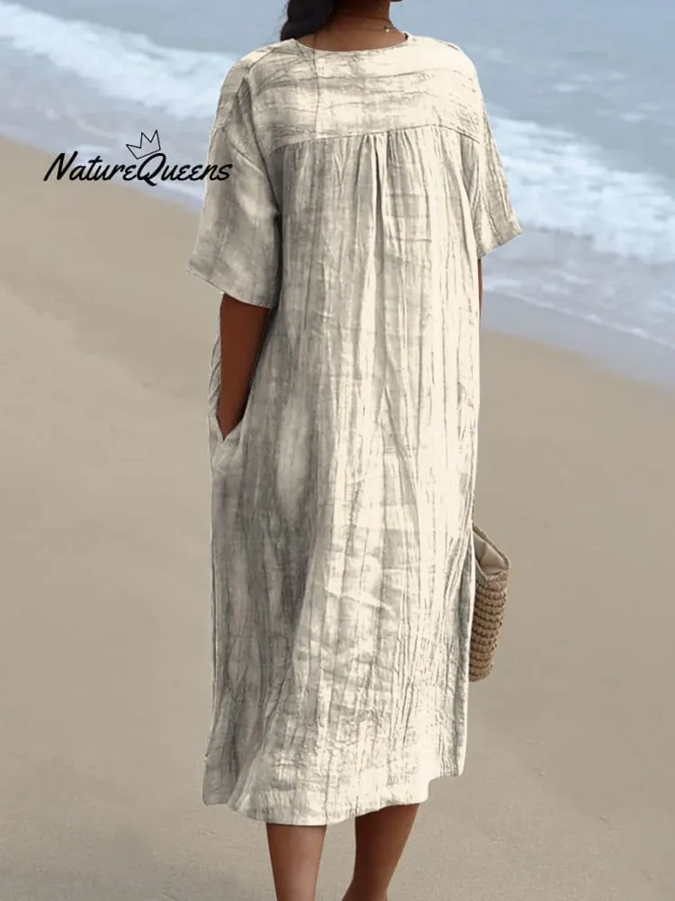 Red Fish Vintage Art Flowy Dress