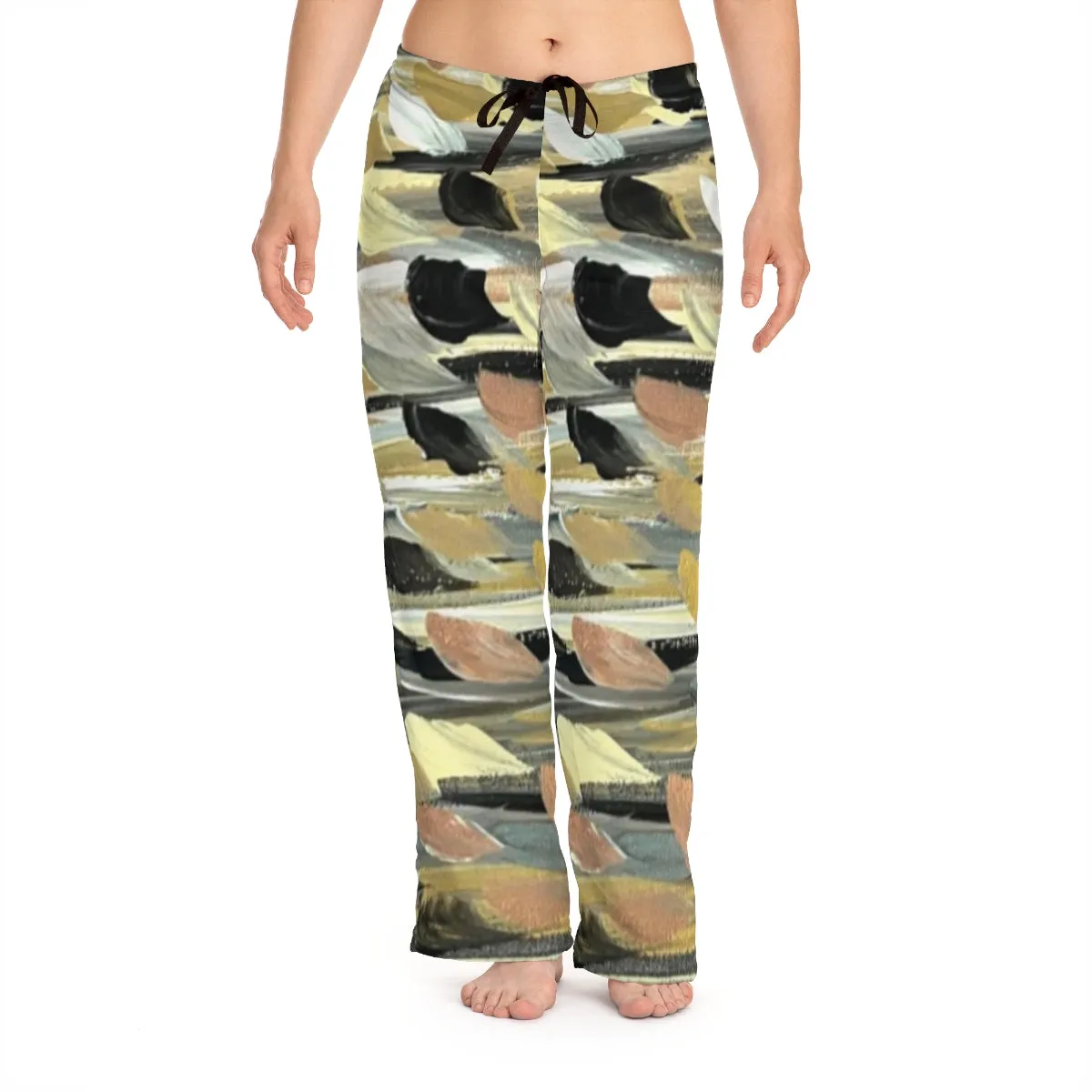 Rose Gold Brushstrokes - Women's Pajama Pants