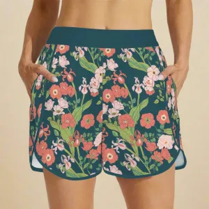 Seychelles 3" Floral Swim Shorts Board Shorts - Pockets, Lined