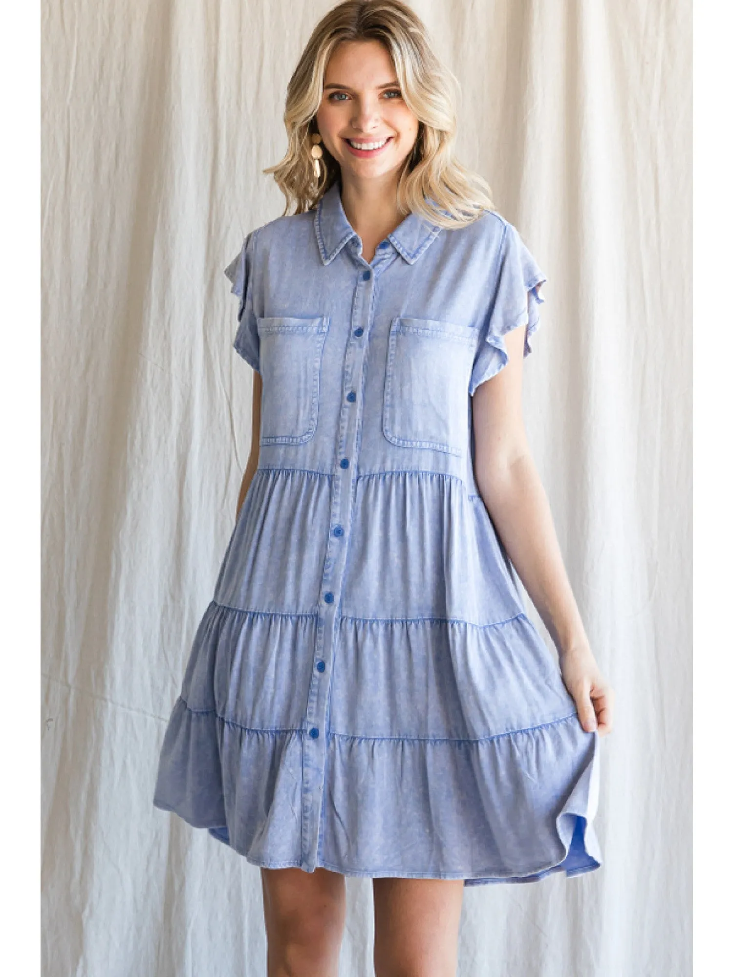 Soft and Cute Tiered Dress