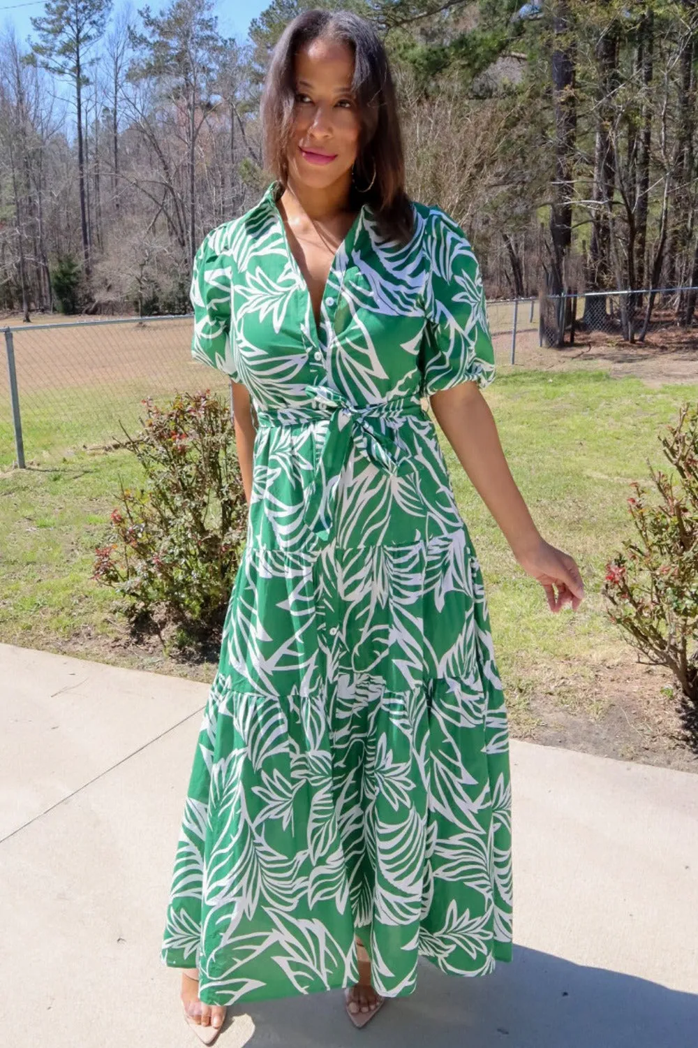Southern Joy Floral Print Maxi Dress