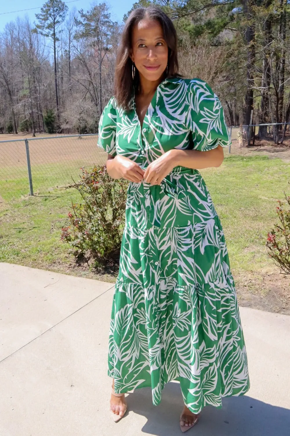 Southern Joy Floral Print Maxi Dress