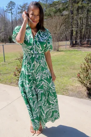 Southern Joy Floral Print Maxi Dress