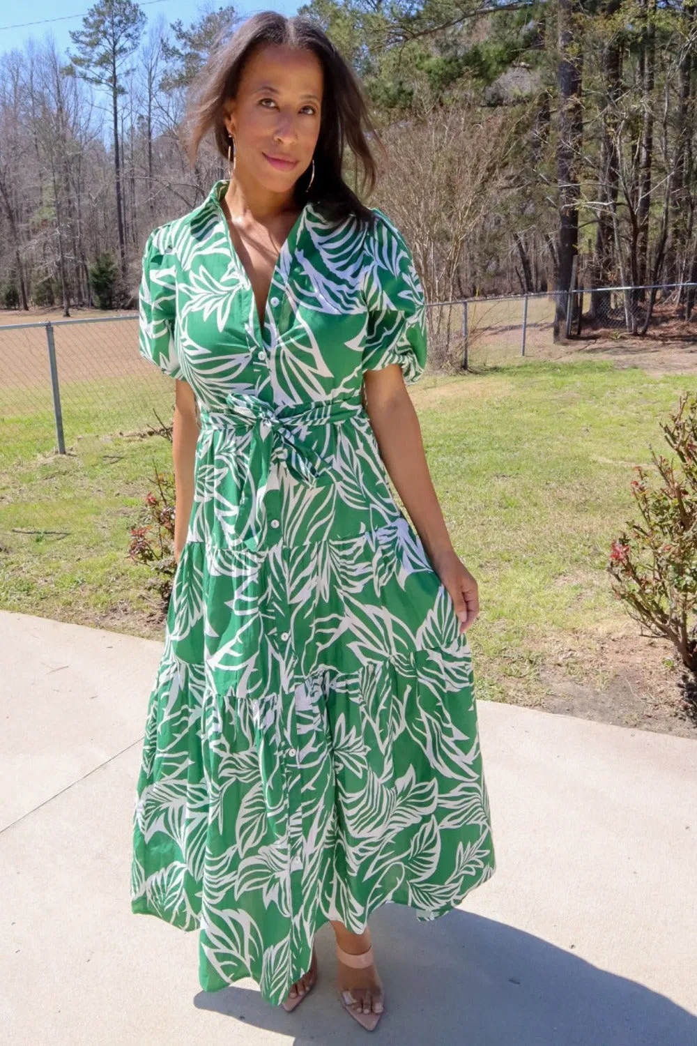 Southern Joy Floral Print Maxi Dress
