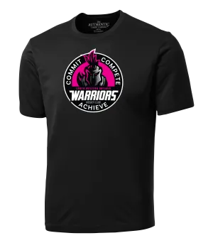 SWO Warriors Pink Badge Adult Dri-Fit T-Shirt with Printed Logo