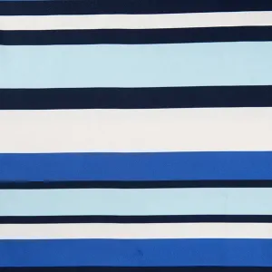 Taffeta Collection Fabric, Stripes Blue- Width 150cm