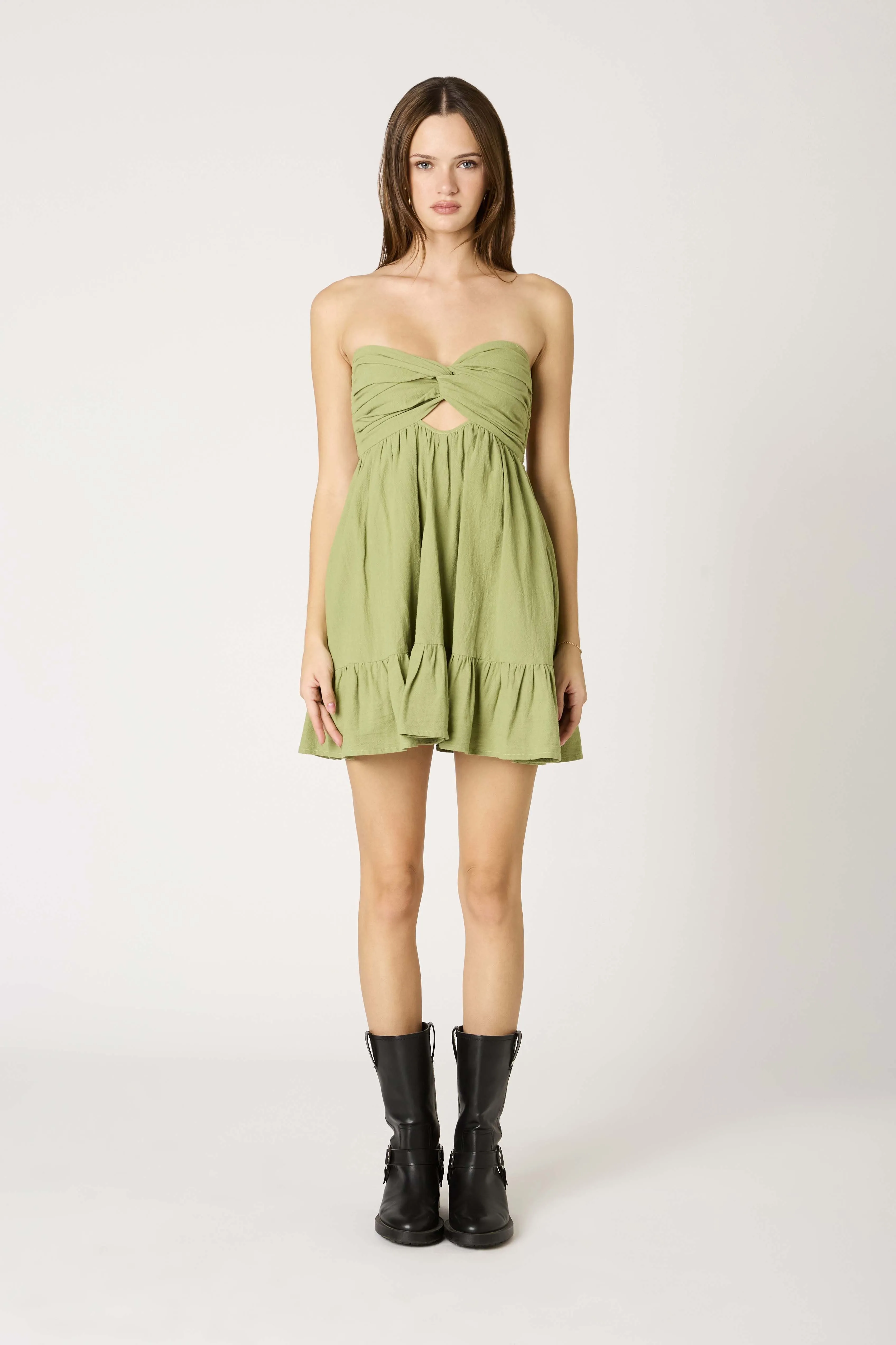 Taking Risks Romper in Basil